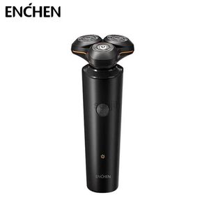 Electric Shavers Enchen X8 electric shaver dry and wet shaver three blade floating waterproof C-type rechargeable portable mens beard trimmer 240322