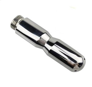 Metal Douche Erotic Anal Enemator Lavaggio Doccia Giocattoli del sesso Clistere maschile Pulizia anale Butt PlugDonne Pulizia profonda della vagina7359900