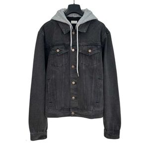 Designer Correct version C family 24FW trend casual loose knit hooded collar denim jacket KR0T