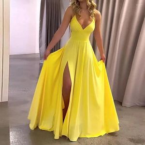 Casual Dresses Vacation Dress Elegant Off Shoulder Ball Gown Evening With V Neck Backless Design Women's Formal Prom Party Maxi