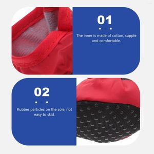 Dog Apparel 3 Sets Pet Boots Supply Waterproof Rain Shoes Autumn And Winter Clothing Non-slip Outdoor For Cotton