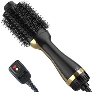 Blow One, 4 in 1 One Step Hair Dryer and Styler Volumizer Professional Hot Air Brush with Negative Ion Anti-frizz Blowout for Drying, Straightening Curling