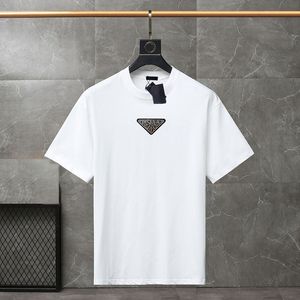 남자 티 셔츠 homme mens tshirt 디자이너 삼각형 탑 문자 인쇄 대형 짧은 슬리브 스웨트 셔츠 티 셔츠 풀오버면 서머 의류