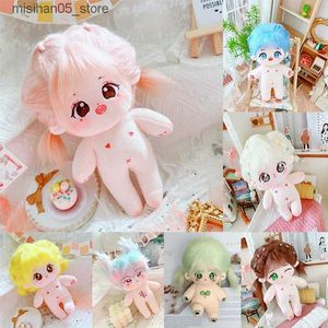 Plush Dolls 20cm cotton doll and cute skeleton nude doll childrens toy gifts can be set in the shape of plush toys for girls Q240322