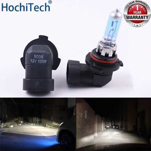 Other Car Lights Car headlight super bright halogen bulb 1 piece 9006 HB4 12V 6000K transparent fog lamp 3000Lm 100W 55W xenon deep blue running lightL204