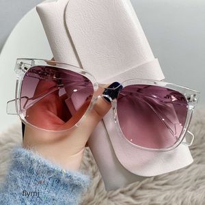 2 pcs Fashion luxury designer 2022 new Korean GM glasses Dion same large frame sunglasses Fashion Street Photography trend Sunglasses