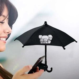 Cell Phone Mounts Holders Universal Mini Umbrella Stand With Suction Cup Cell Phone Racks Cute Kawaii Outdoor Cover Sun Shield Mount For iPhone Holder New 240322