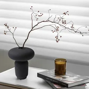 Vasen Boyou18cm Keramikvase Blumenarrangement Nordischer Stil Home Design Wohnzimmer Ecke Ornament Regal Schreibtisch Büro Rack Dekor