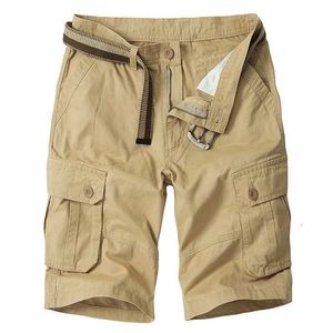 Men's Shorts Mens European and American workwear shorts cross-border multi pocket five piece pants casual shorts J240322