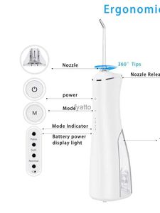 Inne urządzenia doustna irygator USB zlewozmywak przenośny zlew dentystyczny 180 ml wodoodporna czyszczenie zębów H240322