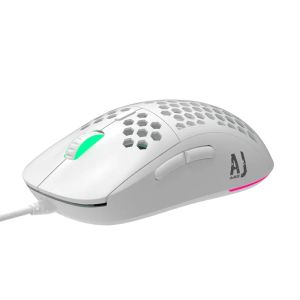 Mouse AJAZZ 16000 DPI 69G Leggero a nido d'ape Shell Professionale RGB Mouse da gioco cablato Personalizzazione Mouse con illuminazione RGB per notebook