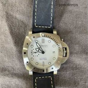 남자 Paneraiss 시계 기계식 Paneraiss Luminor PAM01223 가죽 자동 고급 스테인레스 스틸 방수 손목 시계 고품질