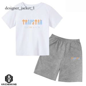 Högkvalitativ t -skjortor Trapstar Tracksuit Designer T Shirt Fashion Summer Kids Boys Beach Shorts Set Streetwear Trapstar T Shirt Män kvinnor Kläder flickor sportkläder s