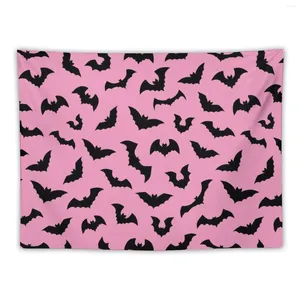 Tapestries Pastel Goth Pink Black Bats Tapestry Wall Decor Japanese Room Aesthetic Decoration