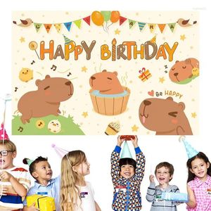 Party Decoration Happy Birthday Banner Decorations Kids Balloons Disposable Tableware For Boys Girls Lovely Cartoon Po Background