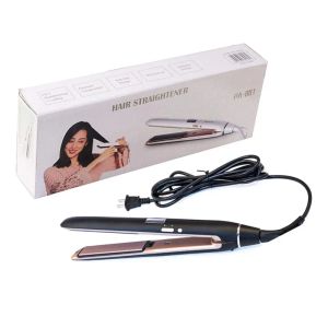 Hair Salon Irons Professional 2 In 1 Flat Iron Straightener Ceramic Led Display Curling Fast Heated Straighting Style Tool Dropshi Dro Dhgdr