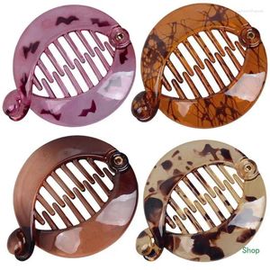 Hair Clips Dropship Large Acrylic Claw Solid Color Decors Catch Barrette Jaw Clamp For Women Half Bun Hairpins Thick