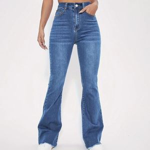 Calças de brim femininas jean calças de carga para mulheres baggy senhoras confortável macio queimado cintura alta denim calças elegante perna larga