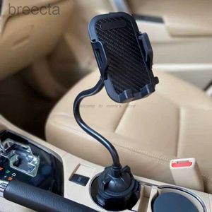 Suportes de montagem de telefone celular Universal Car Cup Mount Suporte de telefone móvel Suporte para telefone 5/6/7/8 Pus XR XS 3.5-7 Smartphones celulares 240322