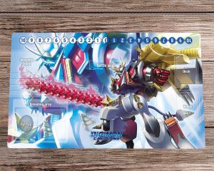 Pads Digimon Shoutmon Duel Playmat Trading Game Mat DTCG CCG Mat Gumowe biurko stół myszy myszy myszy myszy myszy mysz