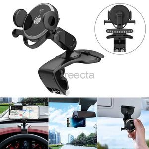 Cell Phone Mounts Holders Car Dashboard Phone Holder Mobile Phone Stand Adjustable GPS Car Clips Smartphone Bracket Hidden Parking number Mount Support 240322