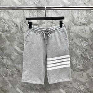 Pantaloncini da uomo Pantaloncini casual estivi moda maschile Y2k Bianco 4 barre di cotone Set corti di alta qualità