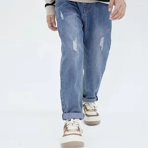 Men's Jeans Kids Skinny Clothes Boy Summer Pants Children's From 8 To 12 Years Ripped For Boys