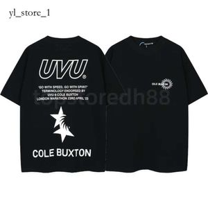 Cole Buxton T-shirt Men's T-shirts Cole Tshirts Summer Spring Loose Green Grey White Black T Shirt Men Women High Quality Classic Slogan Print Top Tee With Tag 8463