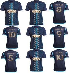 24 25 Philadelphia Soccer Jerseys Union Fan Version Home Away GAZDAG BEDOYA CARRANZA UHRE Martinez MCGLYNN GLESNES PEREA LOWE MBAIZO Fußballtrikot