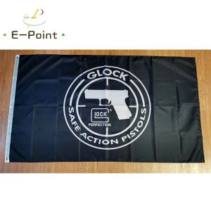 Accessori Bandiera Glock Gun 3ft * 5ft (90 * 150cm) Dimensioni Decorazioni natalizie per la casa Bandiera Banner Decorazioni per interni ed esterni M65