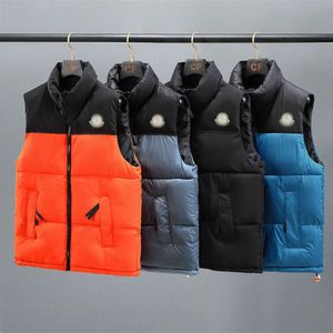 2024 Senaste version Mäns Waistcoat Men Designers Women Winter Down Face Vests Waistcoats Mans Jacket Puffer Outdoor Warm Sleeveless Feather Parka Parka Outwear Mon