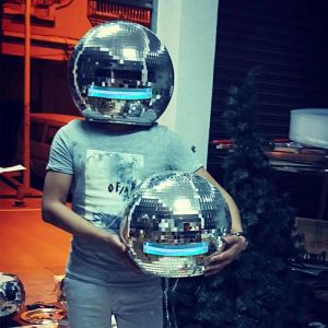 Hats Disco Ball Helmet Mirror Glass Glitter Classics Party Bar DJ Room Party Decoration American Retro Art Disco Shiny Hat Ornaments