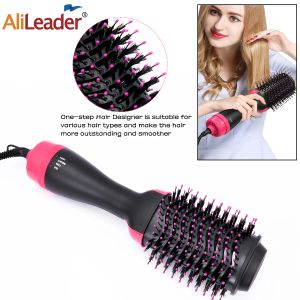 Escova de escova de secador secador pincel blowdryer em um volumizador de estilista de secador de cabelo de 4 em 1 atualizado com arbustos de ar quente de íon antifrizz negativo