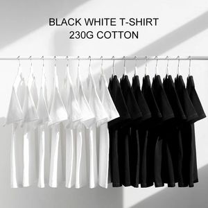 Herren-T-Shirts, kurzärmelig, Baumwolle, Weiß, Schwarz, einfarbig, lässig, Damen, Unisex, Heimbekleidung, Oberteile, T-Shirt, einfarbig, klassisch, Basic-T-Shirt 240311