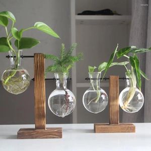 Vases Flower Plant Clear Glass Vase Hanging Planter Terrarium Container Party Wedding Decor Desktop Decoration Ornament