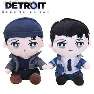 Plush Dolls Detroit staje się ludzką pluszową zabawą DBH Connor RK800 Plush Doll Pillow Kawaii Filing Animal Toy Childrens Prezent Nawigacja Q240322