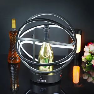 Nightclub Bar Globe Cage Shape LED VIP Wine Champagne Whisky Bottle Presenter Bottle Display Holder Glorifier Display Rack