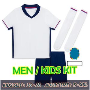 2024 Euro Cup Jersey Bellingham Domowe koszulki piłkarskie Rice Saka Foden Rashford Sterling Stones Grealish Kane Men Fan Kids Player Football Shirt FA8