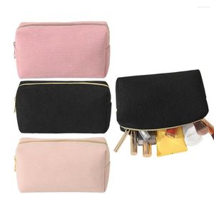 Kosmetik Taschen Lagerung Frauen Neceser Make-Up Tasche Waschen Kulturbeutel Soft Reise Veranstalter Fall Einfarbig 1 Pc Mujer bolsas