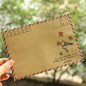 ギフトラップ8pcs/lot loveyb6 poistcard letter文房具紙クラフトエンベロープ