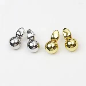 Stud Earrings 10 Pair Retro Metalic Smooth Metal Tiny Ball Simple Creative Design Fashion Lovely Women Jewelry 30717