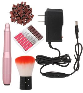 Electric Nail Drill Machine Set Nail Art Polish Pen Pedicure Nail File Kit Manicure Machine för Acrylic Gel Nails Tools9168081