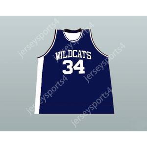 Anpassat vilket namn som helst lag Len Bias Northwestern Wildcats 34 High School Basketball Jersey New All Stitched Size S M L XL XXL 3XL 4XL 5XL 6XL Top Quality