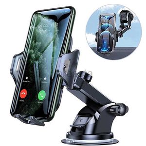 Cell Phone Mounts Holders Car Sucker Phone Holder Mount Stand Portable Phone Stand Extension Arm Cell Phone Support For iPhone 14 13 Huawei Samsung 240322