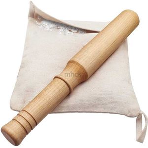 Bar Tools Big-Shot 13.75 Hard Maple Muddler Mallet Lewis Ice Bag Kit | Wood Mojito Muddler Bar Tool Ice Crusher Canvas 240322