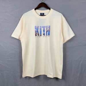 Haftowa koszulka kith ponadgrzeznani mężczyźni kobiety York T Shirt Wysokiej jakości swobodny letni top tee M2