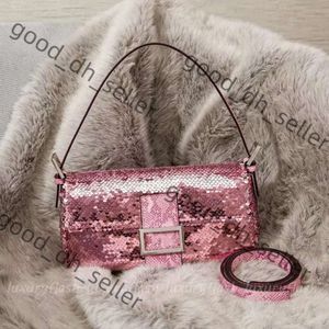 Designer Shoulder Baguette Bag for Women High Quality Luxury Fashion Crossbody Bags Sequin New Ladies Totes Bling Handbags Purses 589