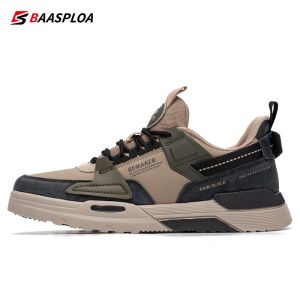 Shirts Baasploa Leather Men's Walking Shoes Running Sneaker Lightweight Waterproof Male Casual Shoes Comfortable 2023 Autumn