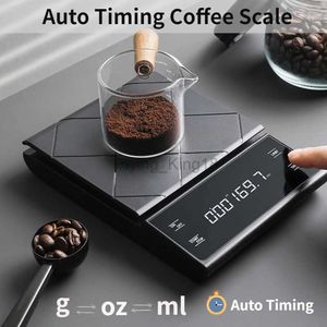 Bilancia domestica Bilancia da caffè da cucina con ricarica USB con timer LED Digitale oz/Ib/g Bilancia elettronica Bilancia da cucina per uso domestico 240322