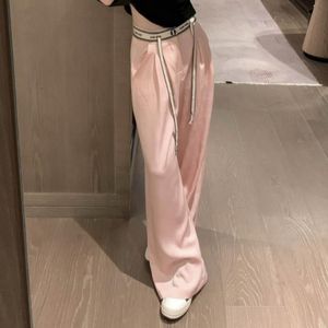 Designer Pant Women Mium Pants Women Designer Letter Casual Straight Polyester Cotton Blend Brodery Womens Designerkläder